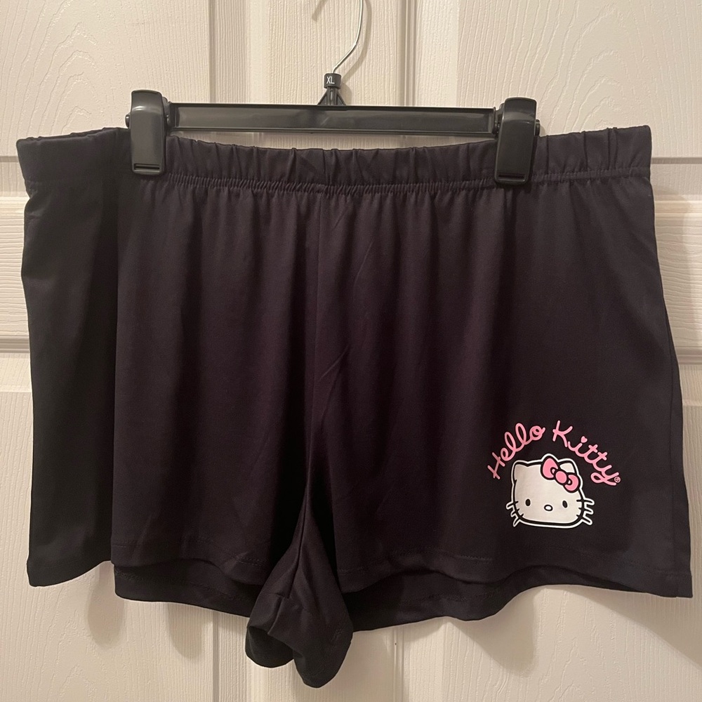 Hello Kitty black pajama shorts